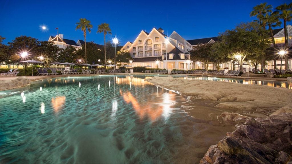 Pool area at Disney’s Yacht Club Resort (Photo: Disney)
