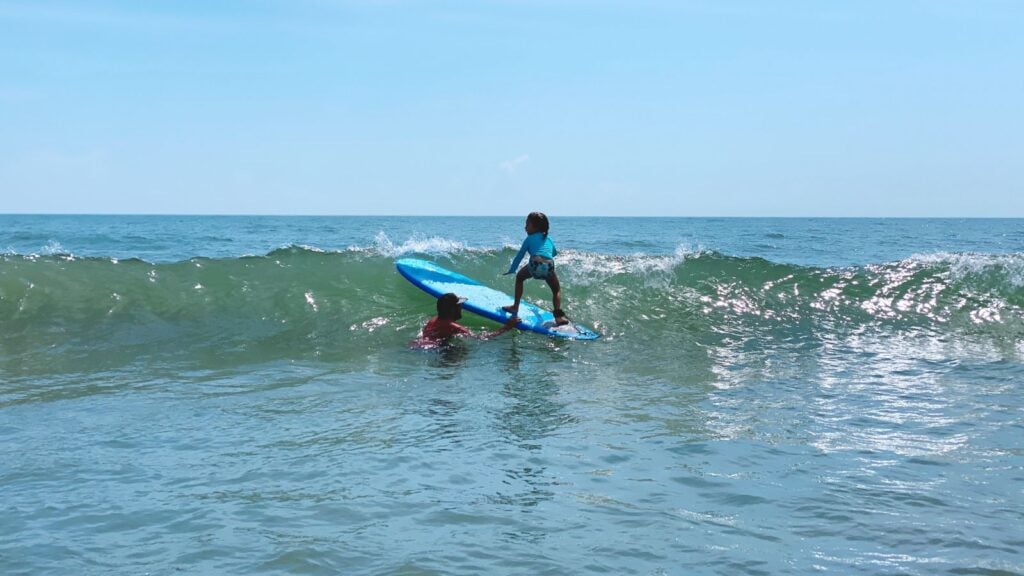 Surfing Lessons on Cocoa Beach, Florida (Photo: Florida's Space Coast Office of Tourism)