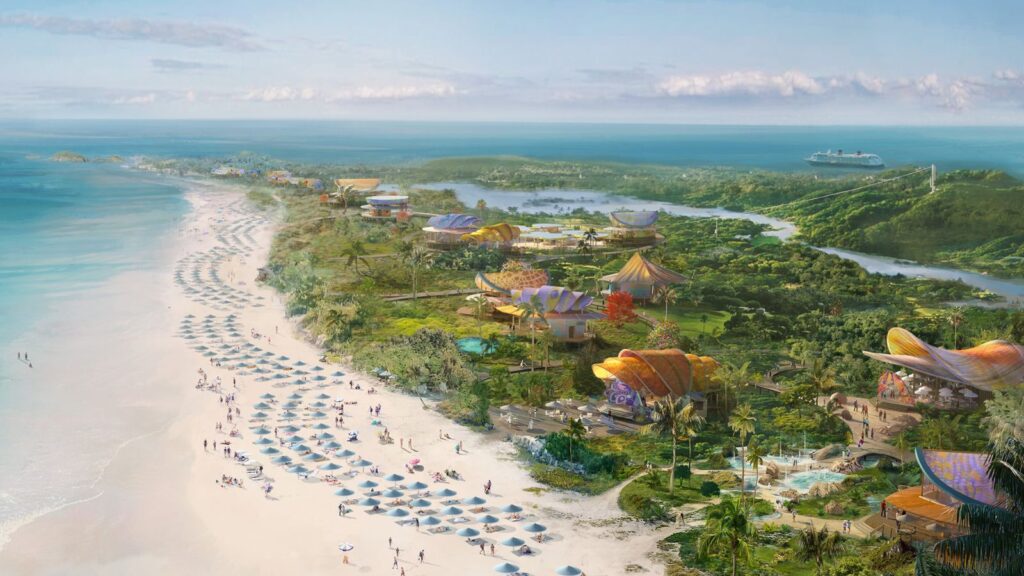 Concept art of Lighthouse Point from above (Credit: Disney Cruise Line)