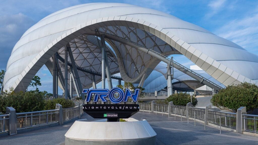 Entrance to TRON Lightcycle/Run at Walt Disney World (Photo: Disney)