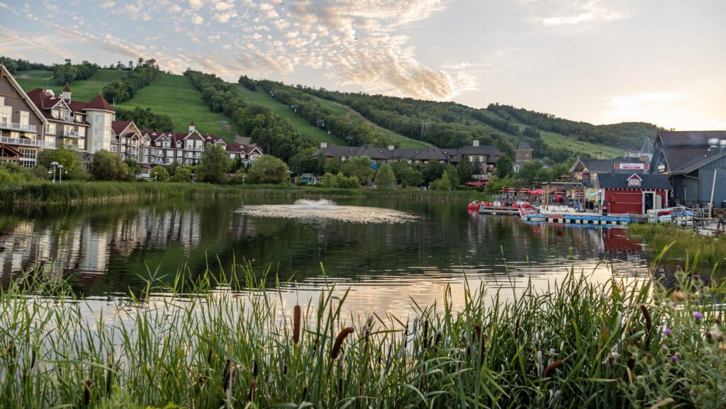 Blue Mountain Village in the summer