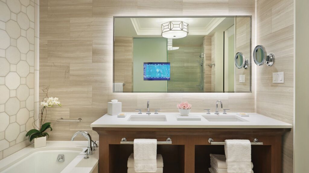 Guest room bathrooms at the Four Seasons Resort Orlando at Walt Disney World (Photo: Four Seasons)