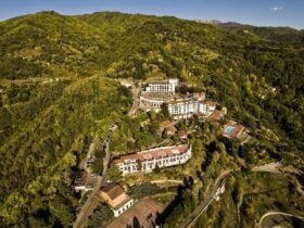 aerial view of Renaissance Tuscany Il Ciocco Resort & Spa