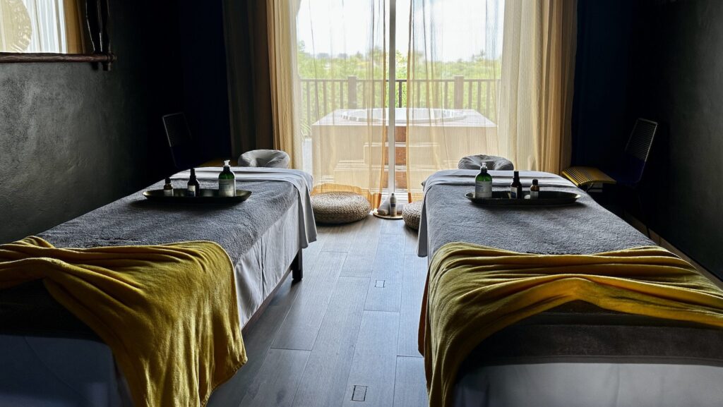 treatment room at the spa at Club Med Cancun