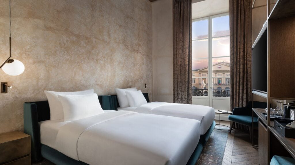 Adagio room at Grand Universe Lucca in Tuscany, Italy