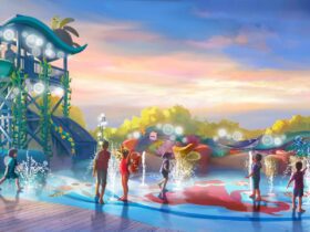 A Finding Nemo-themed splash pad will be a part of the new Pixar Place Hotel (Credit: Disneyland)