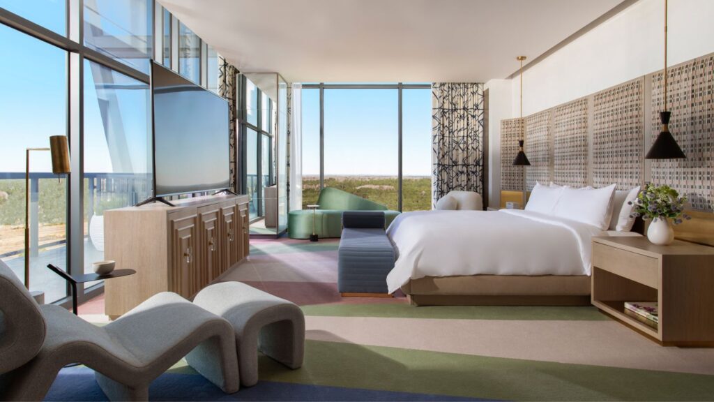 Penthouse bedroom at Lake Nona Wave Hotel in Orlando, Florida (Photo: Lake Nona Wave Hotel)