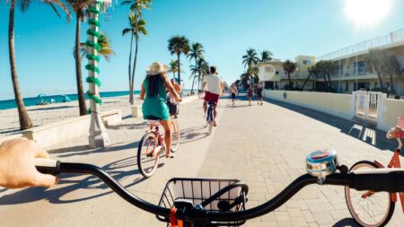 Hollywood Beach Boardwalk Biking
