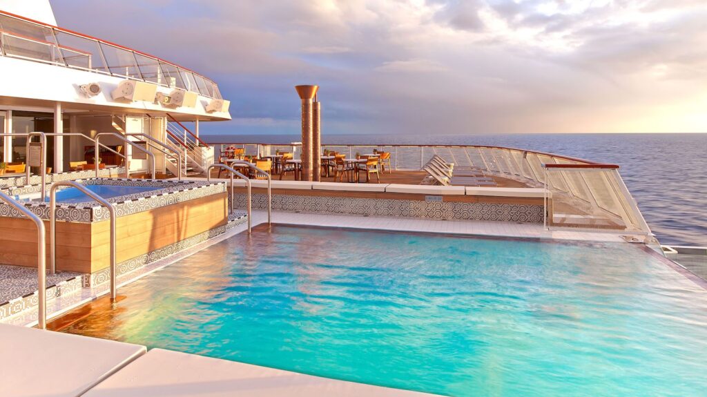 Infinity Pool on Viking Ocean Cruise