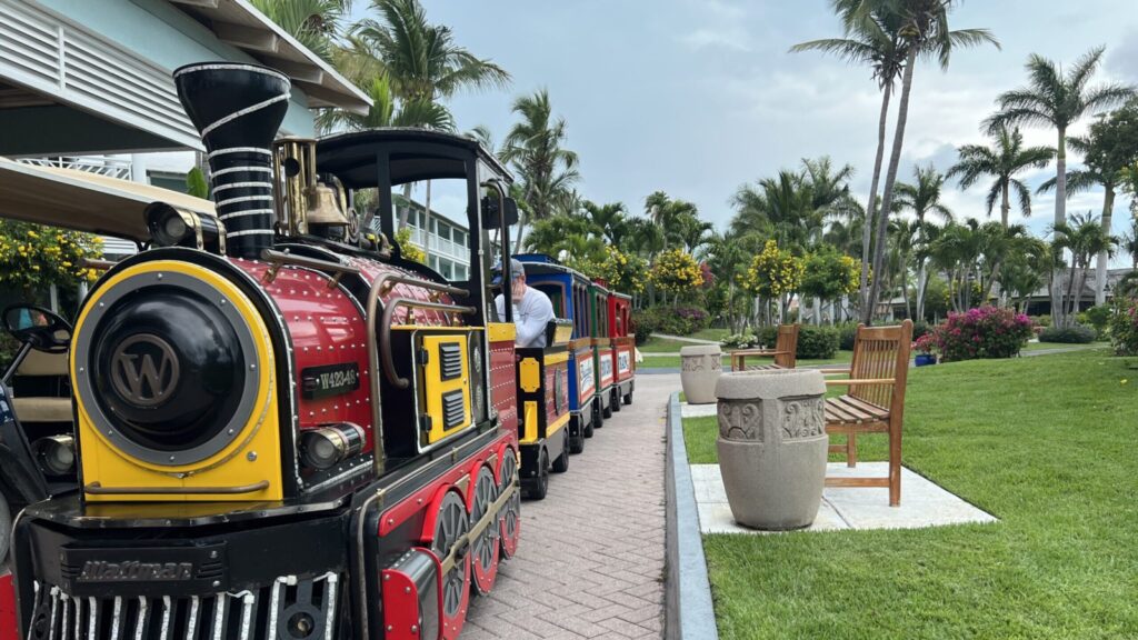 kids train at Beaches Turks & Caicos