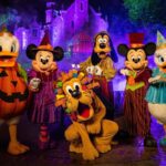 Costumed characters at Mickey's Not-So-Scary Halloween Party (Photo: Disney)