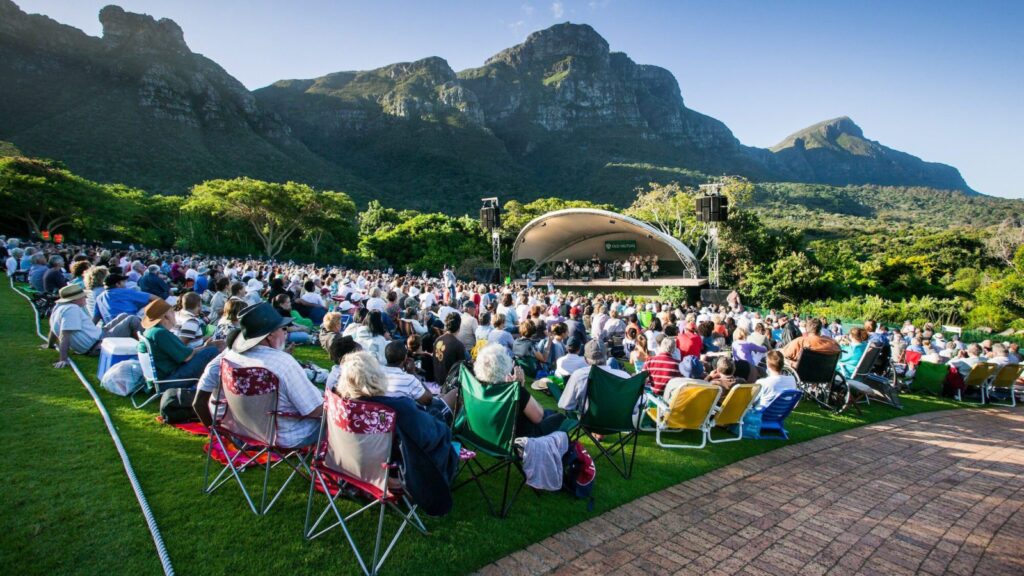 summer concert at Kirstenbosch in Cape Town