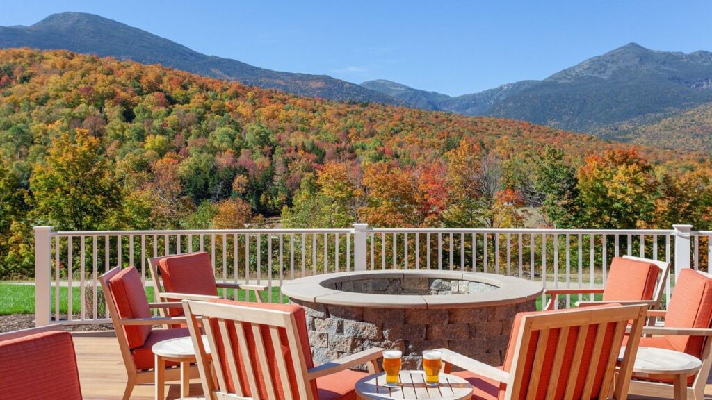 View of the fall foliage from The Glen House (Photo: The Glen House)