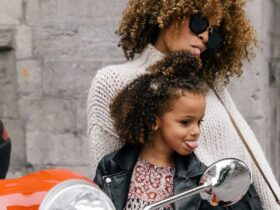 Mom and daughter in NYC