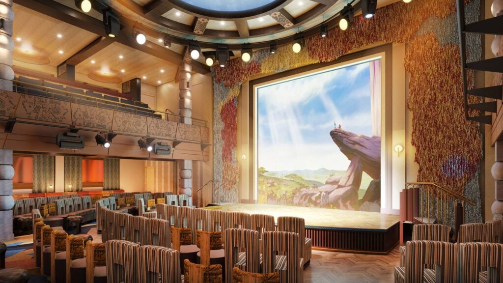 Artist rendering of the Sarabi entertainment venue on the Disney Treasure (Photo: Disney Cruise Line)