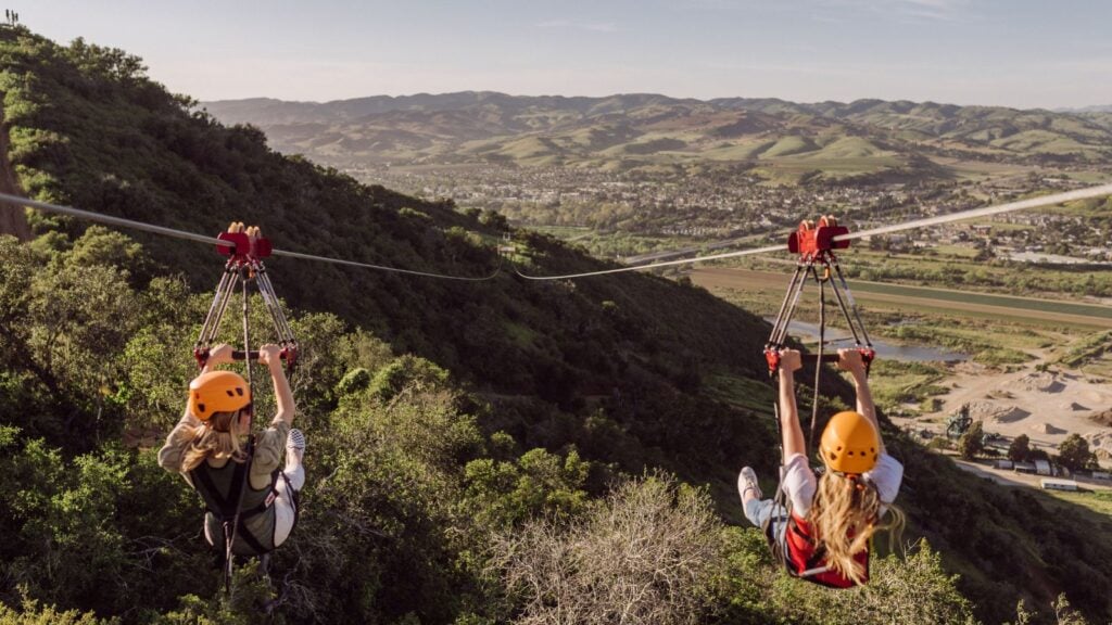 Buellton is home to California’s longest and fastest zip (Photo: Highline Adventures)