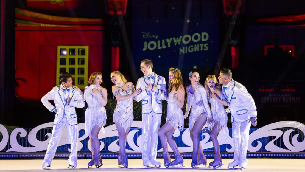 A new ice skating show debuted at Disney Jollywood Nights