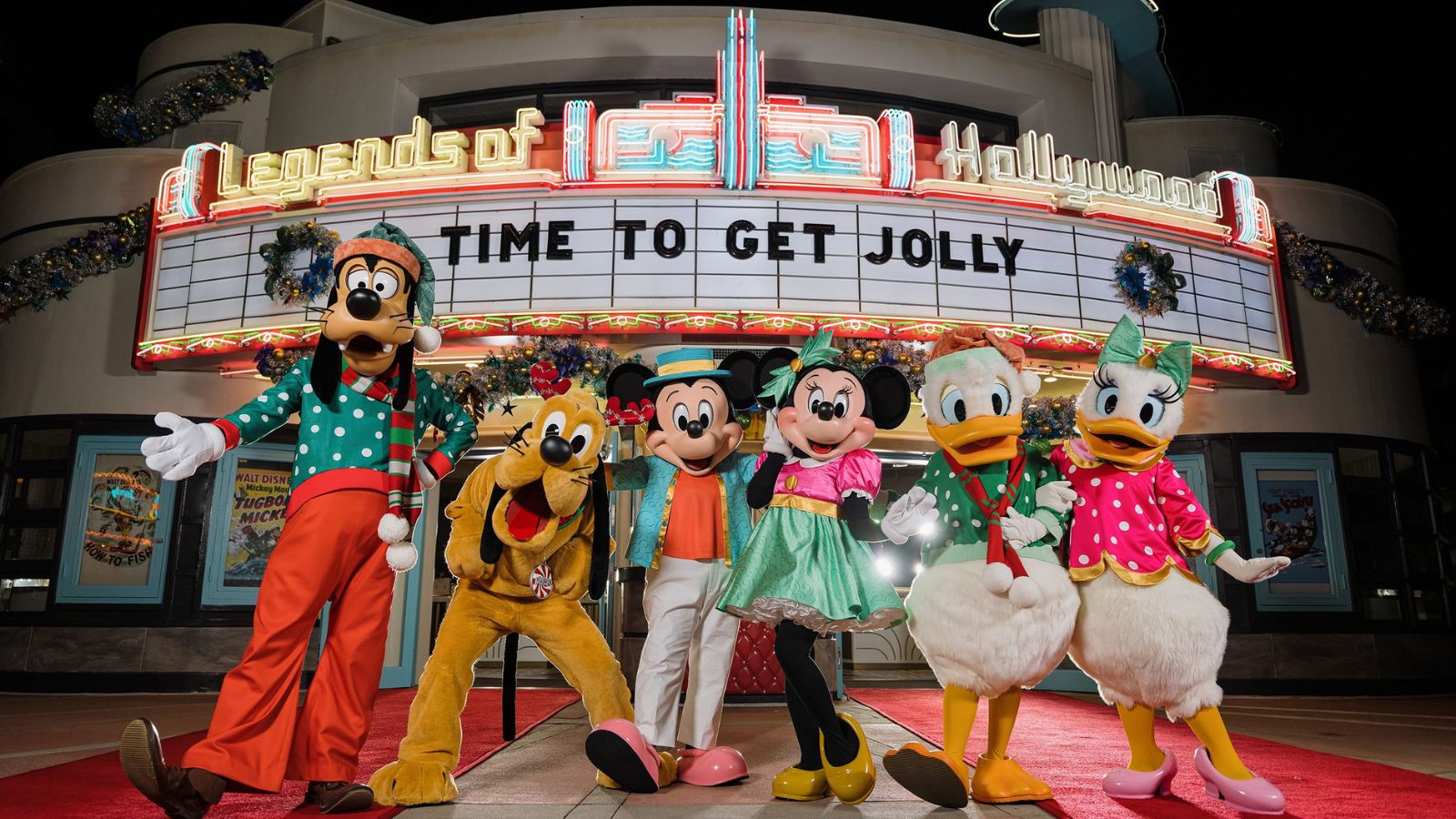 Mickey Mouse, Minnie Mouse and friends are donning new outfits exclusively for Disney Jollywood Nights, a new separately ticketed event at Disney’s Hollywood Studios (Photo: Steven Diaz)