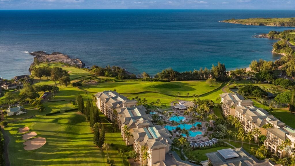 Aerial view of The Ritz-Carlton Maui, Kapalua 