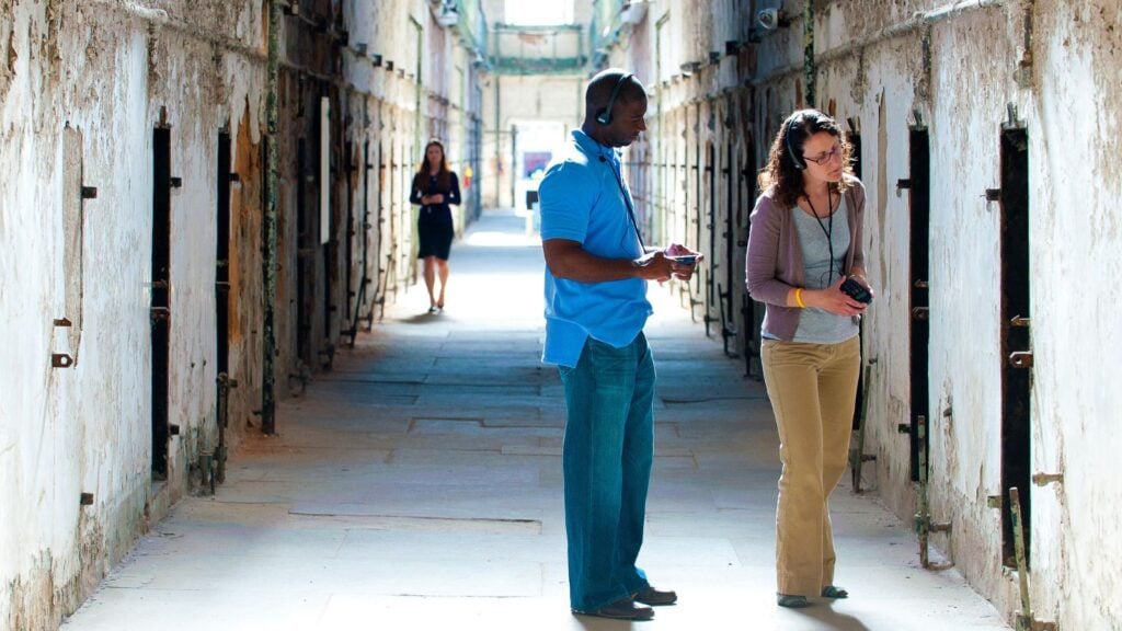Touring Cell Block 7 at Eastern State Penitentiary (Photo: Jeff Fusco)