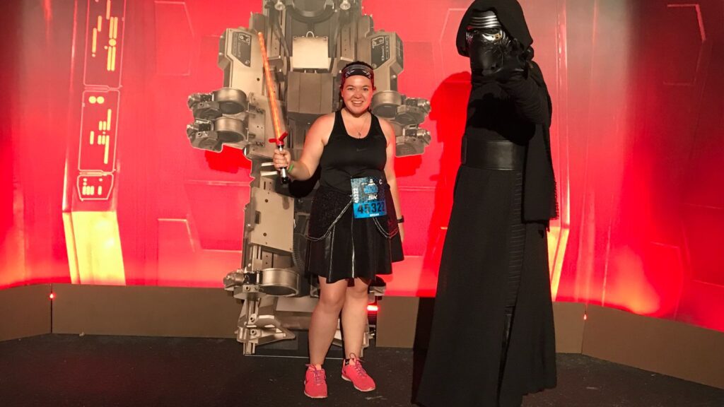 You can meet costumed characters along the way during a runDisney race (Photo: Megan duBois)