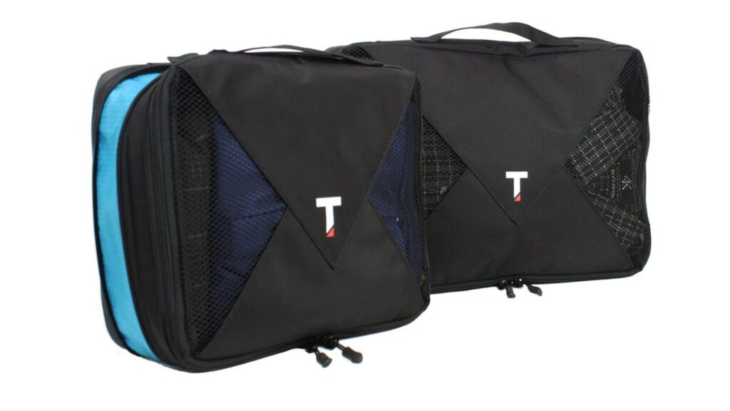 TASKIN DUPLEX | DUAL-SIDED COMPRESSION PACKING CUBES in black