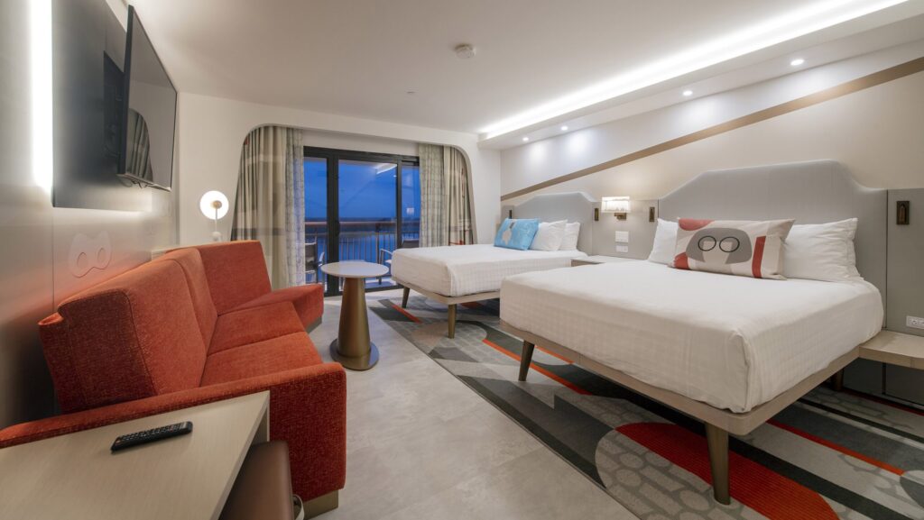 Guest rooms at Disney's Contemporary Resort