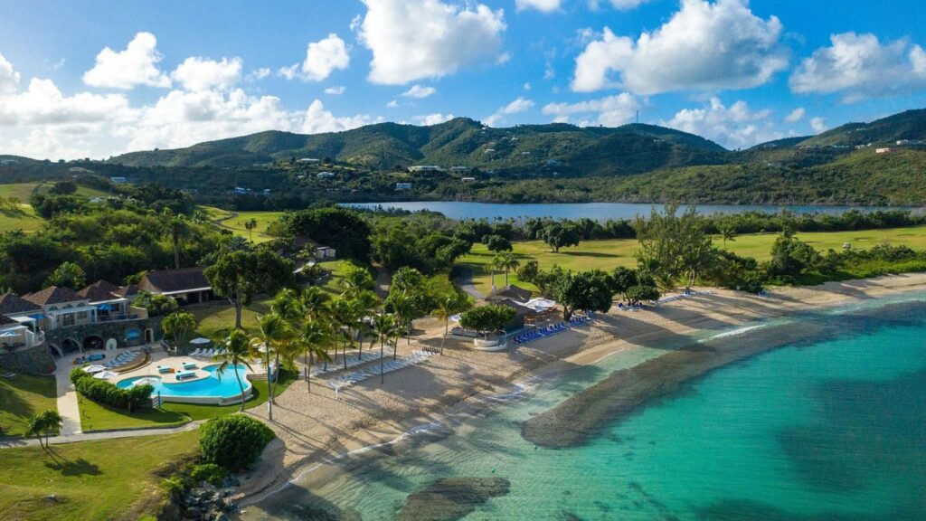 Aerial view of Buccaneer Beach and Golf Resort (Photo: The Buccaneer Resort)