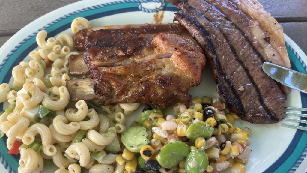 Plate of food from Castaway Cay