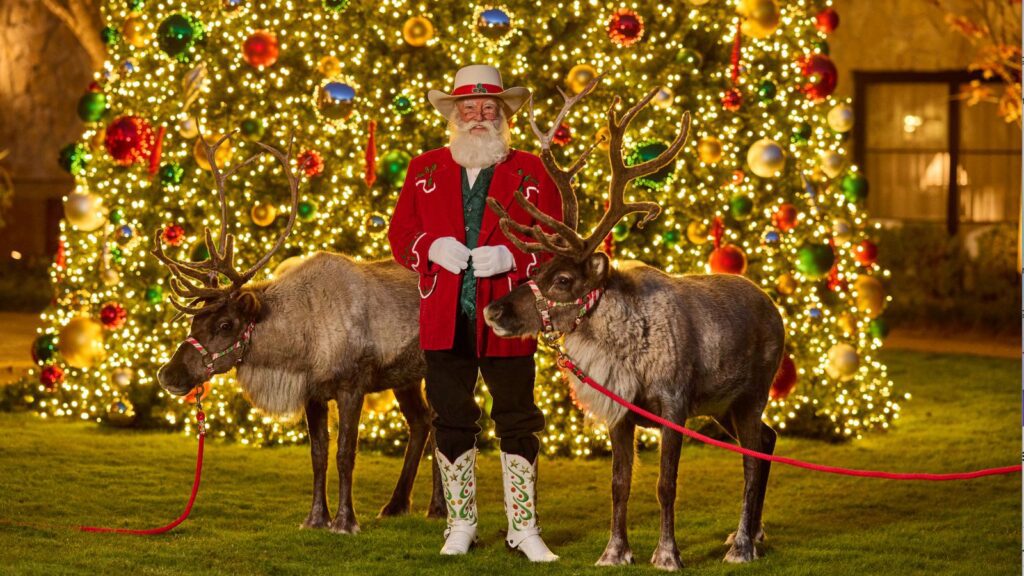 Meet live reindeer and a cowboy Santa when you stay at Hotel Drover for Christmas (Photo: Hotel Drover)