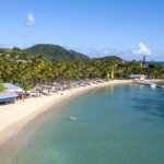 A view of the beach at Curtain Bluff