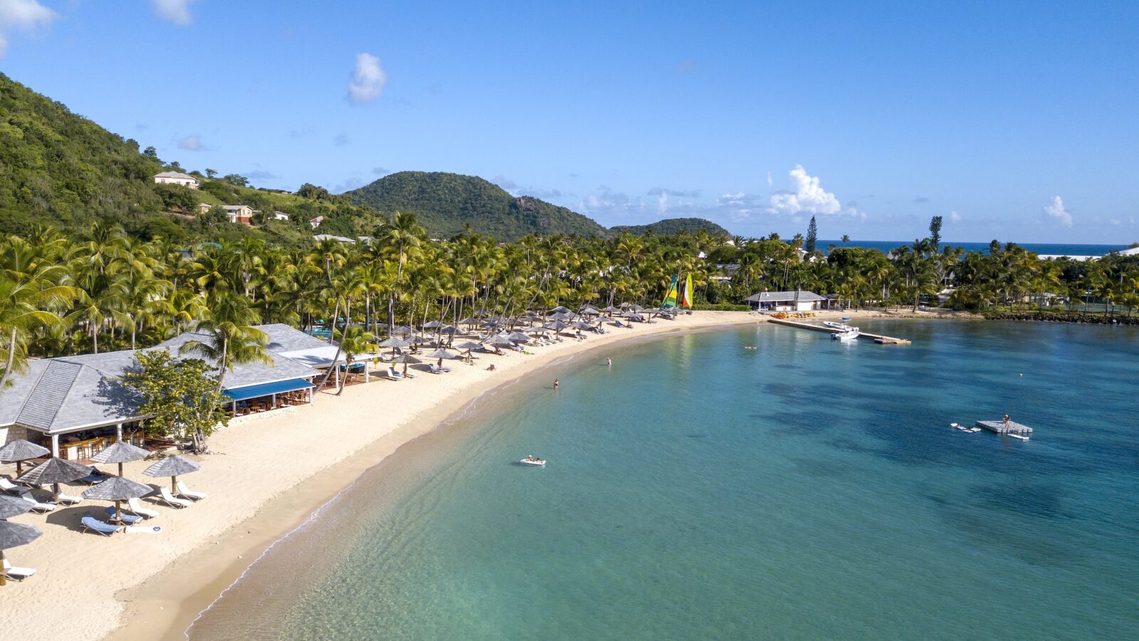 A view of the beach at Curtain Bluff