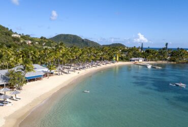 A view of the beach at Curtain Bluff