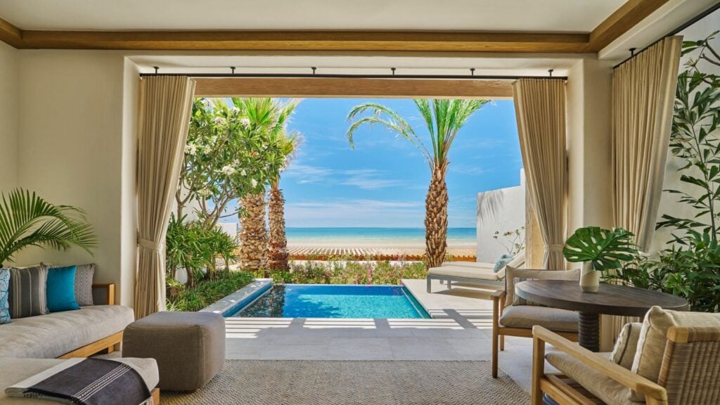 At the Four Seasons Resort and Residences Cabo San Lucas at Cabo Del Sol, guest rooms will look out onto the private beach (Photo: Four Seasons)