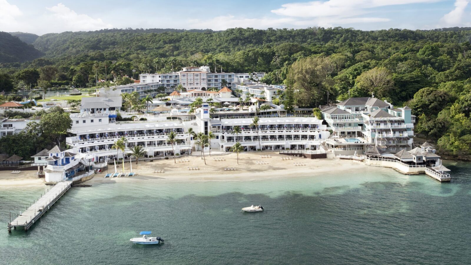 A full aerial view of Beaches Ocho Rios resort