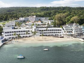 A full aerial view of Beaches Ocho Rios resort