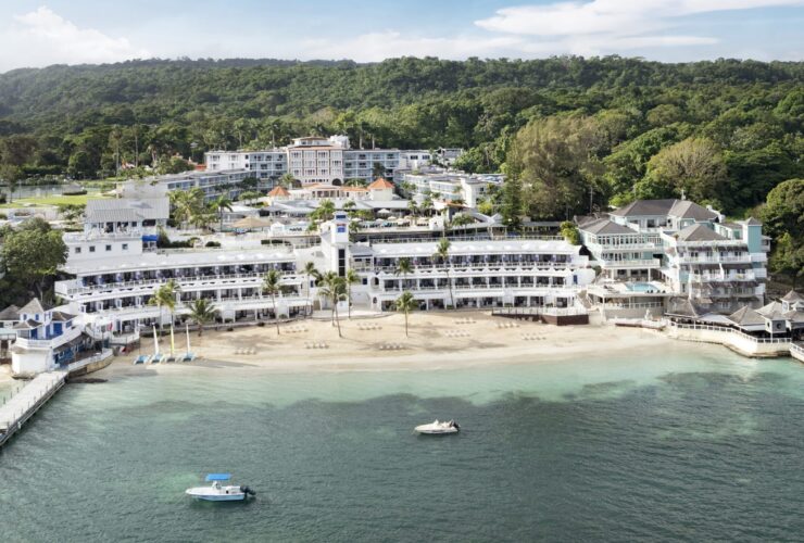 A full aerial view of Beaches Ocho Rios resort