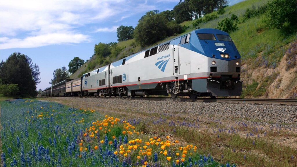 Rute kereta api pemandangan California Zephyr di Amtrak