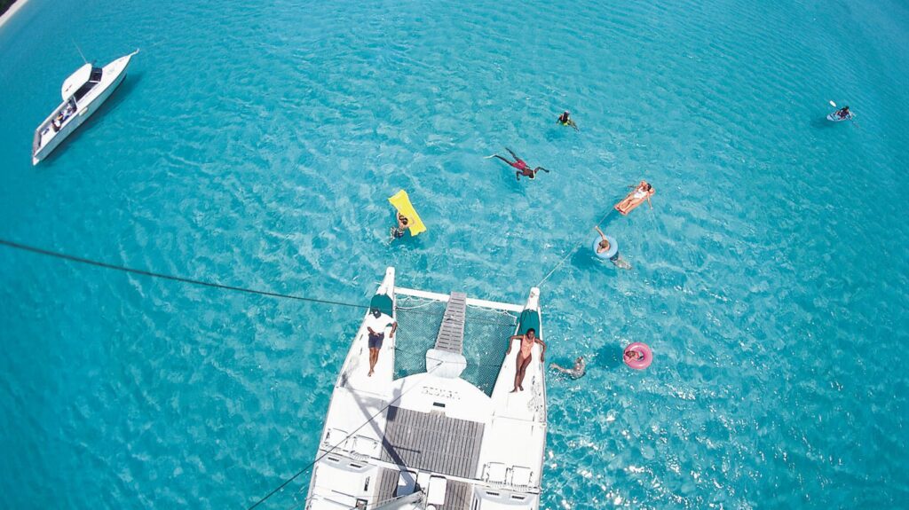 Catamaran in Turks and Caicos