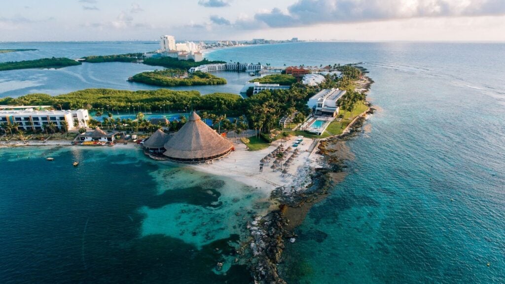 Club Med aerial view in Cancun