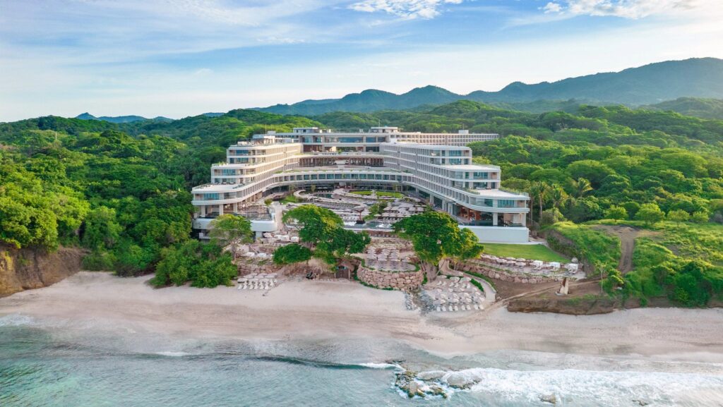 An aerial view of Dreams Bahia Mita Surf & Spa Resort