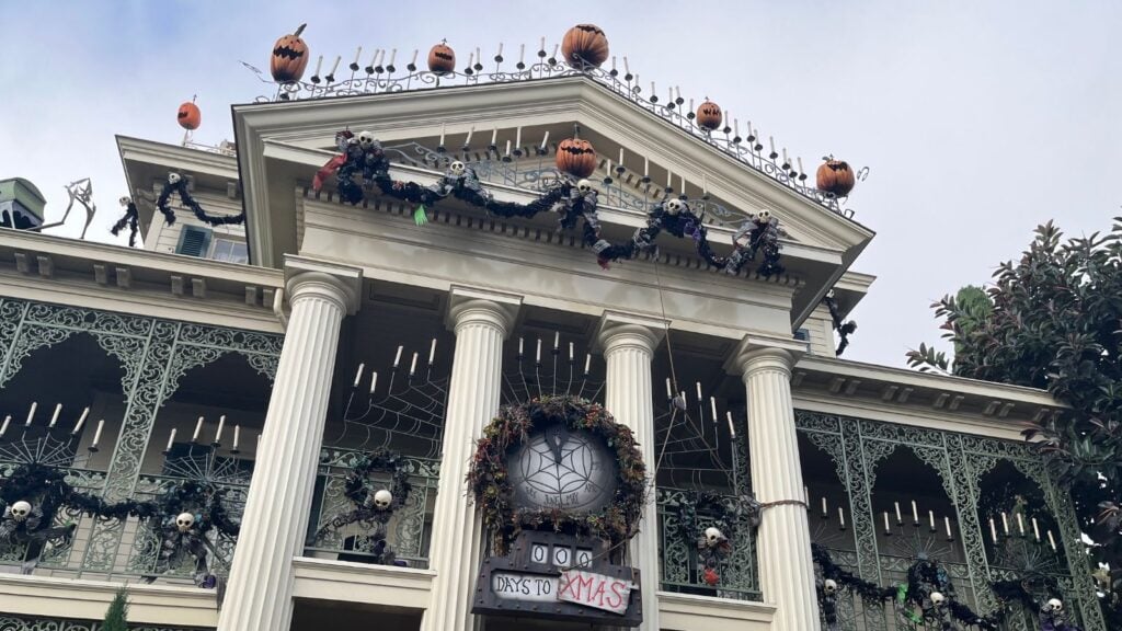 Haunted Mansion at Disneyland with Nightmare Before Christmas overlay (Photo: Megan duBois)