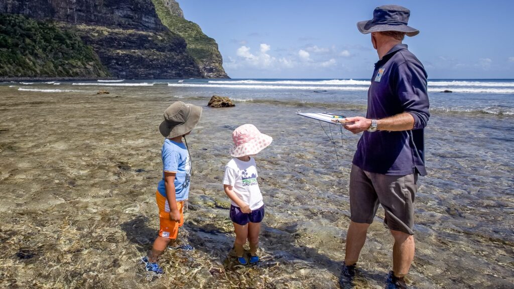 Marine biology lesson at Pinetrees Lodge