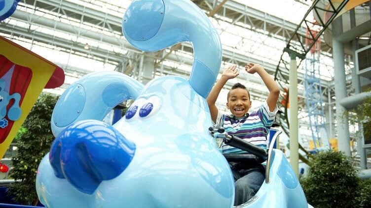 Blues Clues ride at Nickelodeon Universe in the Mall of America
