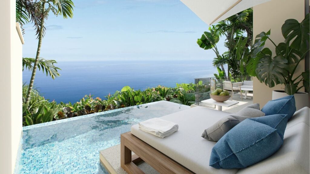 Ocean view pool suite at Six Senses La Sagesse in St. David's, Grenada (Photo: Six Senses La Sagesse)