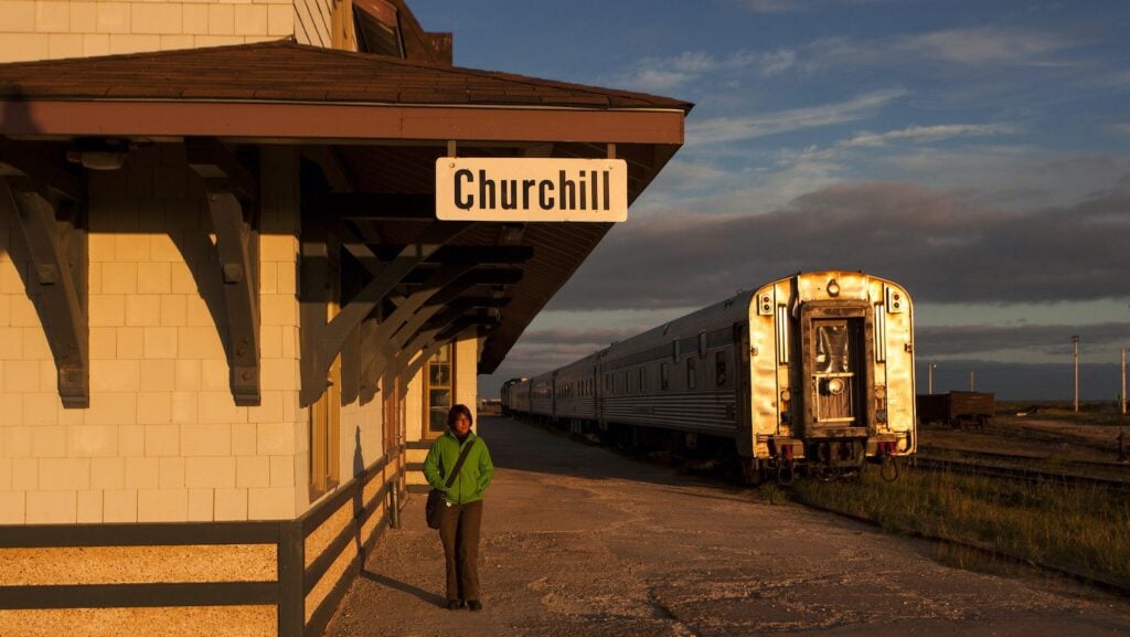 Churchill train station Via Rail