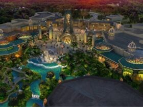 Artist's rendering of Epic Universe from above (Credit: Universal Orlando)
