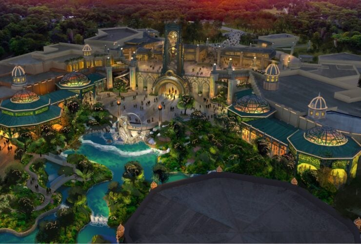 Artist's rendering of Epic Universe from above (Credit: Universal Orlando)