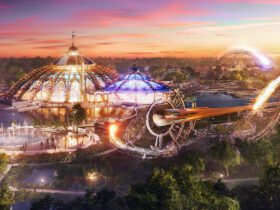 Artist rendering of Celestial Park at Universal Epic Universe