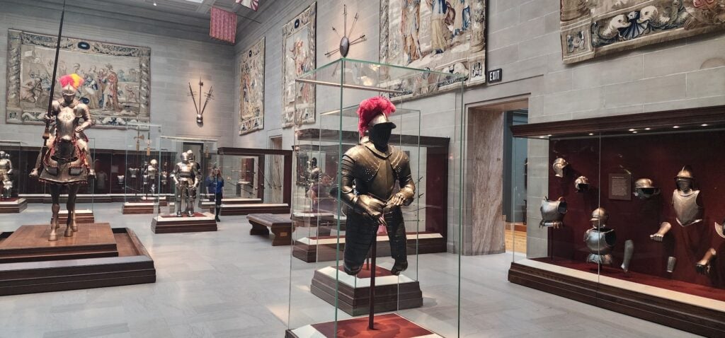 Medieval knights collection at the Cleveland Museum of Art. Photo by Tim Trudell